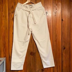 white high waisted jeans